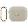 Etui Guess Grained Classic Logo Hook do  AirPods Pro 3 złoty